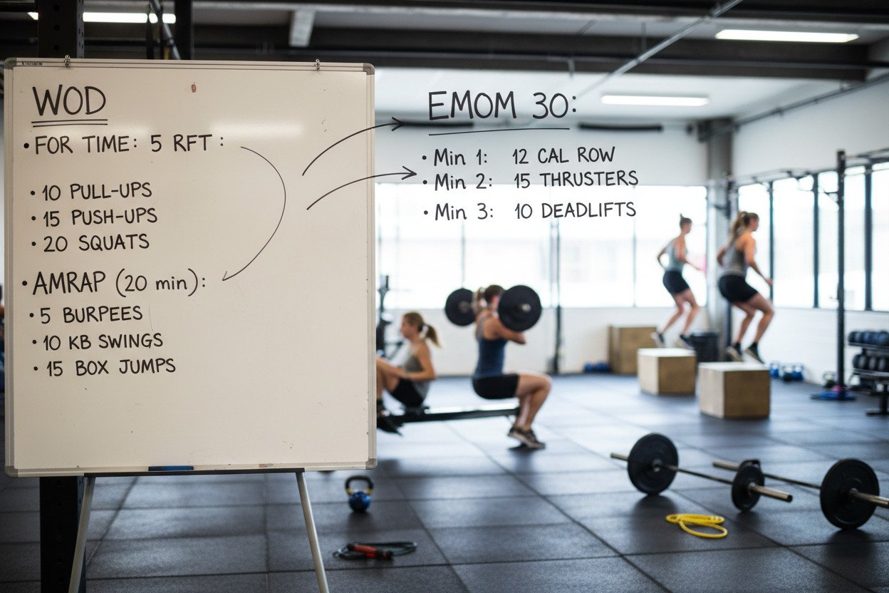 WOD trening, AMRAP, EMOM — terminologia CrossFit od podstaw